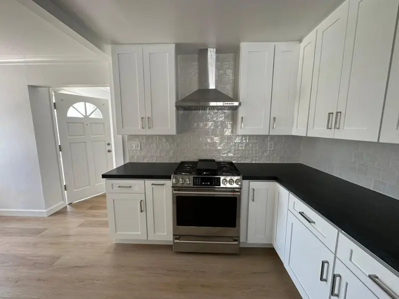 minimalistic classic style kitchen remodel with stovetop