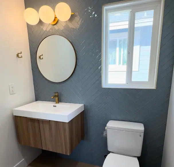 Natural aesthetics wood bathroom vanity