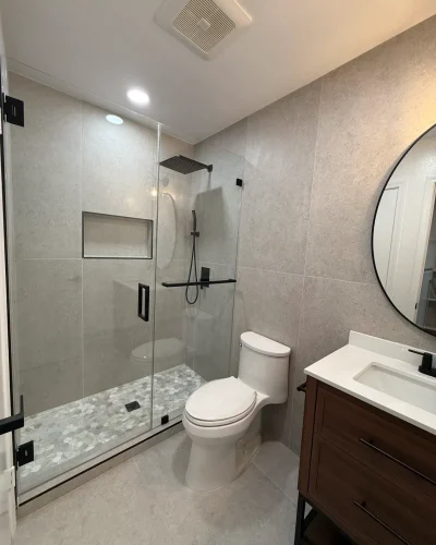 Lay The Bathroom Tiling