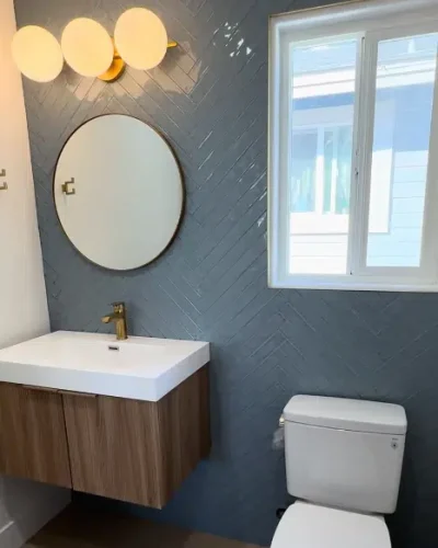 Natural aesthetics wood bathroom vanity